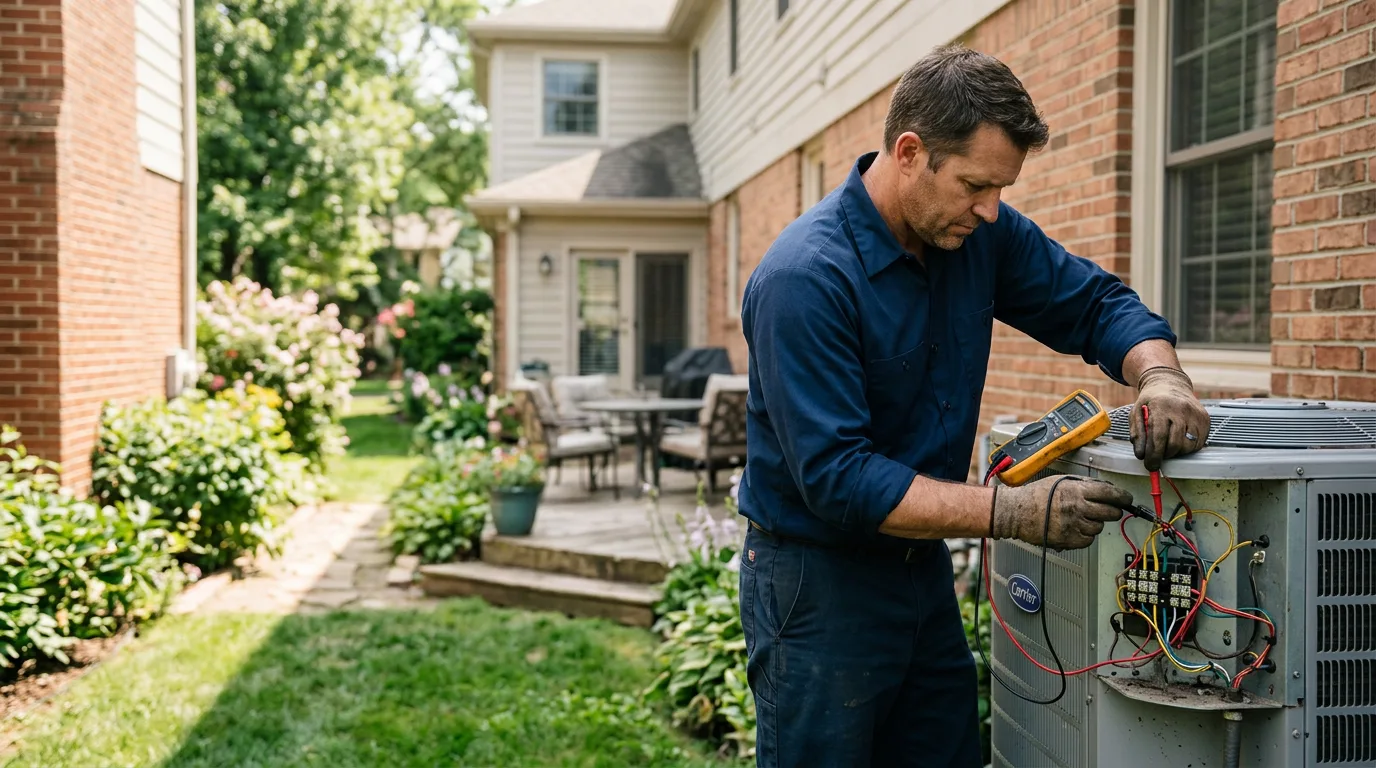 HVAC technician working near Shiloh, GA